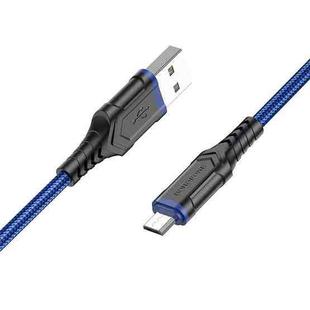 Borofone BX67 1m 2.4A USB to Micro USB Charging Sync Data Cable(Blue)