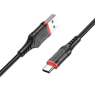Borofone BX67 1m 2.4A USB to Type-C Charging Sync Data Cable(Black)
