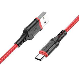 Borofone BX67 1m 2.4A USB to Type-C Charging Sync Data Cable(Red)