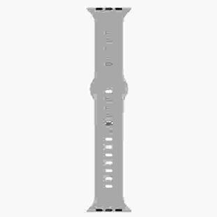 Liquid Silicone Watch Band For Apple Watch Series 8&7 41mm / SE 2&6&SE&5&4 40mm / 3&2&1 38mm(Cloud Grey)
