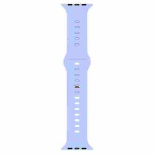 Liquid Silicone Watch Band For Apple Watch Series 8&7 41mm / SE 2&6&SE&5&4 40mm / 3&2&1 38mm(Lilac)