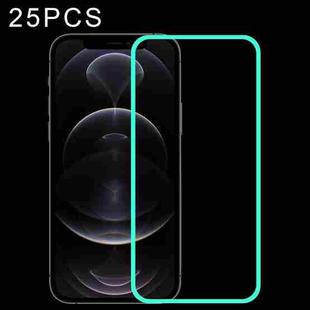 For iPhone 12 / 12 Pro 25pcs Luminous Shatterproof Airbag Tempered Glass Film