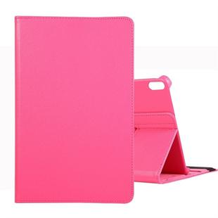 For Huawei Matepad Pro 10.8 inch 360 Degree Rotation Litchi Texture Flip Leather Case with Holder(Rose Red)