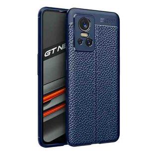 For OPPO Realme GT Neo3 Litchi Texture TPU Shockproof Case(Navy Blue)