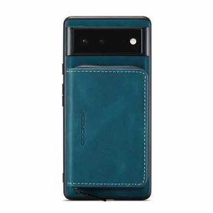 For Google Pixel 7 5G JEEHOOD Magnetic Zipper Wallet Phone Leather Case(Blue)