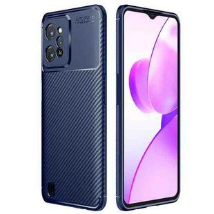 For OPPO Realme C31 4G Carbon Fiber Texture Shockproof TPU Phone Case(Blue)