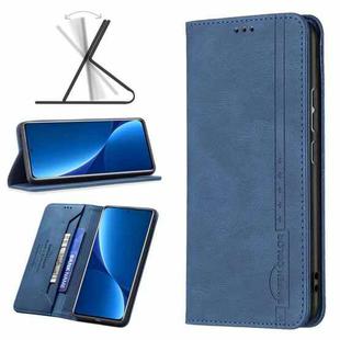 For Xiaomi 12 Pro Magnetic RFID Blocking Anti-Theft Leather Phone Case(Blue)