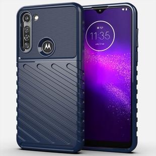 For Moto G8 Power Thunderbolt Shockproof TPU Soft Case(Blue)