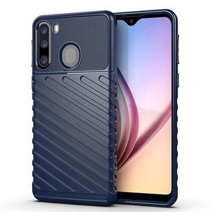 For Galaxy A21 Thunderbolt Shockproof TPU Soft Case(Blue)