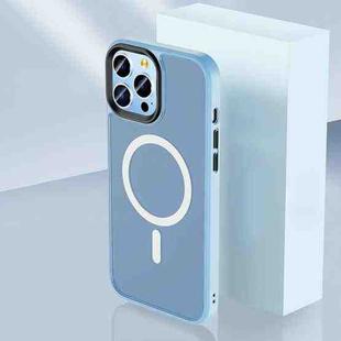 Skin Feel TPU + Frosted PC MagSafe Phone Case For iPhone 11 Pro Max(Yuanfeng Blue)