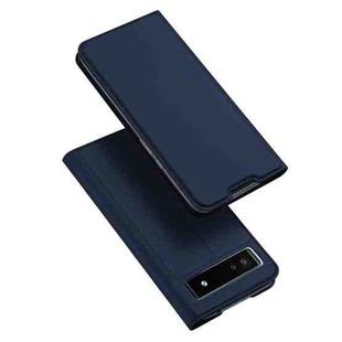 For Google Pixel 6A DUX DUCIS Skin Pro Series Horizontal Flip Leather Phone Case(Blue)