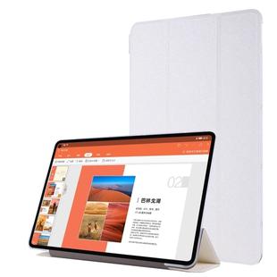 For Huawei MatePad Pro 10.8 inch Silk Texture Horizontal Flip Leather Case with Three-folding Holder(White)