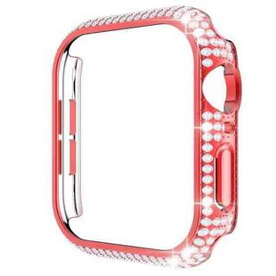 Hollowed Diamond PC Watch Case For Apple Watch Series 6&SE&5&4 40mm(Red)