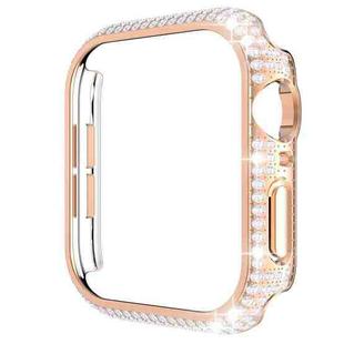 Hollowed Diamond PC Watch Case For Apple Watch Series 6&SE&5&4 40mm(Rose Gold)