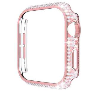 Hollowed Diamond PC Watch Case For Apple Watch Series 6&SE&5&4 44mm(Pink)