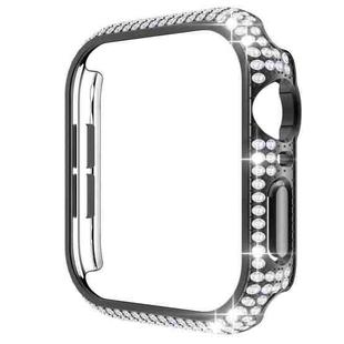 Hollowed Diamond PC Watch Case For Apple Watch Series 6&SE&5&4 44mm (Black)