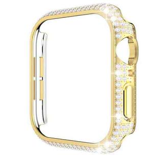 Hollowed Diamond PC Watch Case For Apple Watch Series 6&SE&5&4 44mm(Gold)