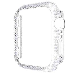 Hollowed Diamond PC Watch Case For Apple Watch Series 6&SE&5&4 44mm (Transparent)