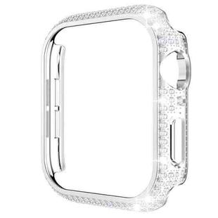 Hollowed Diamond PC Watch Case For Apple Watch Series 6&SE&5&4 44mm(Silver)