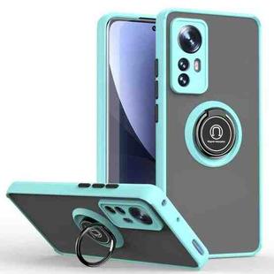 For Xiaomi 12 Pro Q Shadow 1 Series TPU + PC Phone Case with Ring Holder(Blue)