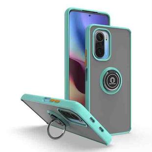 For Xiaomi Redmi K40 Q Shadow 1 Series TPU + PC Phone Case with Ring Holder(Blue)