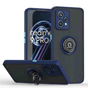 For OPPO Realme 9 Pro Q Shadow 1 Series TPU + PC Phone Case with Ring Holder(Royal Blue)