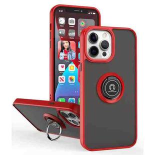 For iPhone 13 Pro Max Q Shadow 1 Series TPU + PC Phone Case with Ring Holder (Red)