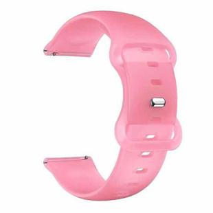 For Samsung Galaxy Watch Active Butterfly Buckle Silicone Watch Band(Luminous Pink)