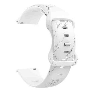 For Samsung Galaxy Watch Active Printing Butterfly Buckle Silicone Watch Band(Mable)