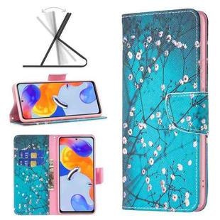 For Xiaomi Redmi Note 11 Pro International Colored Drawing Pattern Leather Phone Case(Plum Blossom)