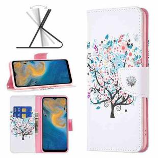 For ZTE Blade A51 Colored Drawing Pattern Leather Phone Case(Tree)