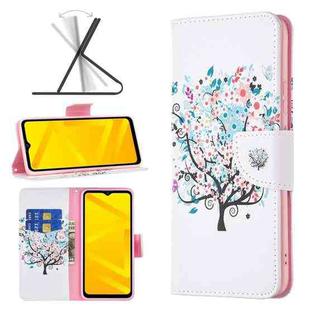 For ZTE Blade A71 Colored Drawing Pattern Leather Phone Case(Tree)