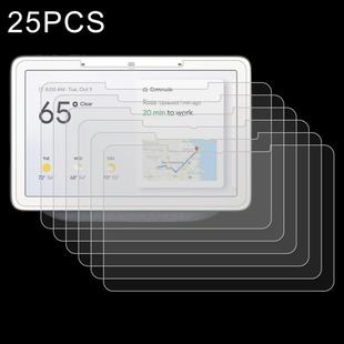25 PCS 9H 2.5D Explosion-proof Tempered Glass Film for Google Nest Hub Max