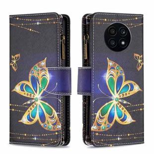 For Honor X20 Colored Drawing Pattern Zipper Leather Phone Case(Big Butterfly)