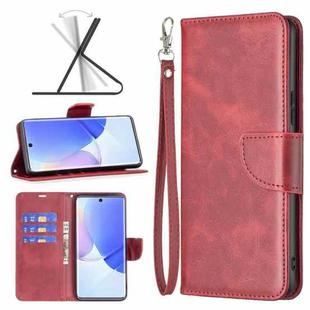 For Honor 50 / Huawei nova 9 Lambskin Texture Pure Color Leather Phone Case(Red)