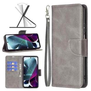 For Motorola Moto G200 5G / Edge S30 5G Lambskin Texture Pure Color Leather Phone Case(Grey)