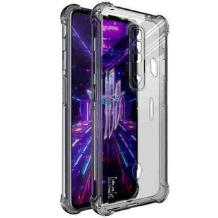 For ZTE nubia Red Magic 7 imak TPU Phone Case with Screen Protector(Transparent Black)