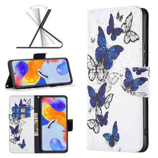 For Xiaomi Redmi Note 11 Pro International Colored Drawing Leather Phone Case(Butterflies)