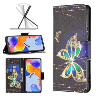 For Xiaomi Redmi Note 11 Pro International Colored Drawing Leather Phone Case(Big Butterfly)
