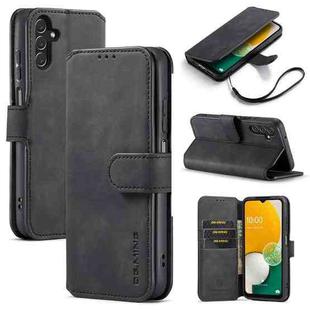 For Samsung Galaxy A13 5G DG.MING Retro Oil Edge Flip Leather Phone Case(Black)