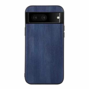 For Google Pixel 7 5G Yellow Cow Texture PU Phone Case(Blue)