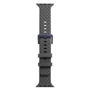 Braided Texture Silicone Watch Band For Apple Watch Series 8&7 41mm / SE 2&6&SE&5&4 40mm / 3&2&1 38mm(Grey)