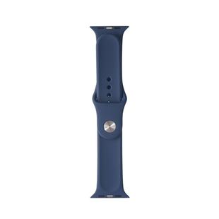For Apple Watch Series 7 41mm / 6 & SE & 5 & 4 40mm / 3 & 2 & 1 38mm Mutural Liquid Silicone Watch Band(Blue)