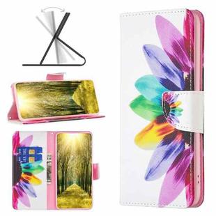 For OPPO Realme GT Neo3 Colored Drawing Pattern Leather Phone Case(Sun Flower)