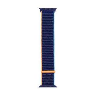 For Apple Watch Series 7 41mm / 6 & SE & 5 & 4 40mm / 3 & 2 & 1 38mm Mutural Nylon Watch Band(Dark Navy Blue)