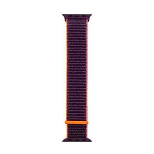 For Apple Watch Apple Watch Ultra 49mm / Series 8&7 45mm / SE 2&6&SE&5&4 44mm / 3&2&1 42mm Mutural Nylon Watch Band(Plum color)