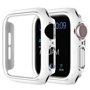 Two-color Electroplating PC Watch Case For Apple Watch Series 3&2&1 42mm(White Silver)
