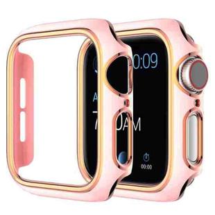 Two-color Electroplating PC Watch Case For Apple Watch Series 3&2&1 42mm(Pink Gold)