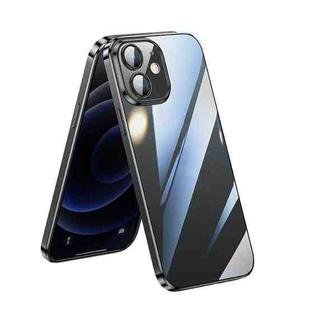 For iPhone 11 SULADA Lens Protector Plated Clear Case (Black)
