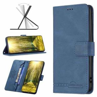 For OnePlus 10 Pro 5G BF09 Magnetic Buckle RFID Flip Leather Phone Case(Blue)